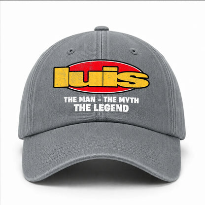 The Man The Myth The Legend Vintage Logo Washed Cap LUIS 13K1 C162PF