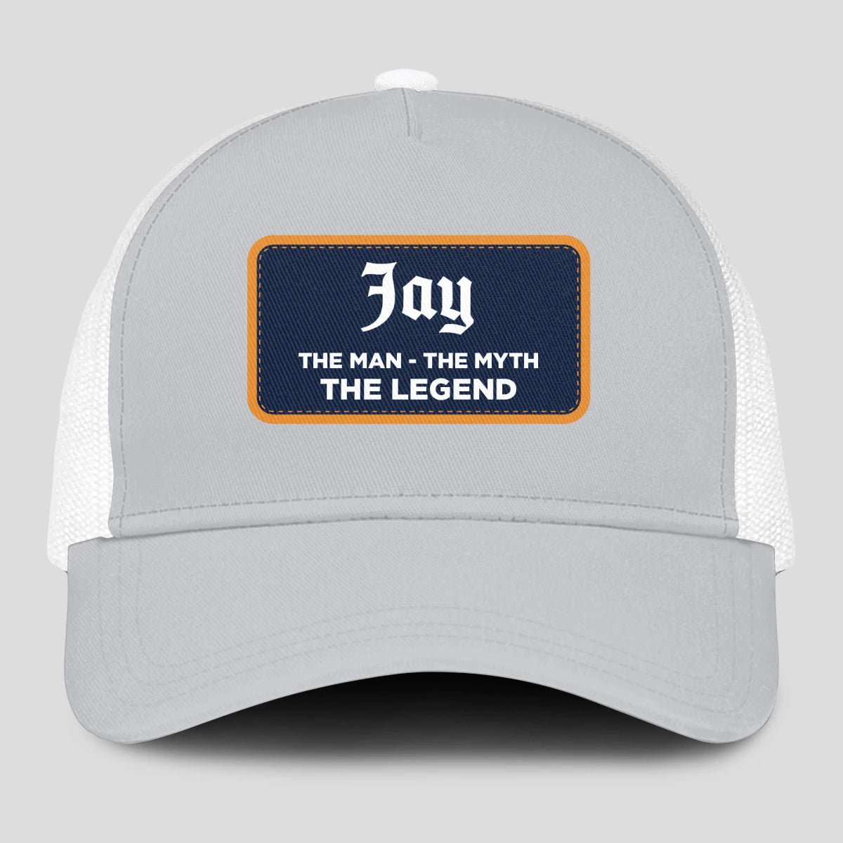 The Man The Myth The Legend Gray Mesh Cap JAY 13K1 C204PF