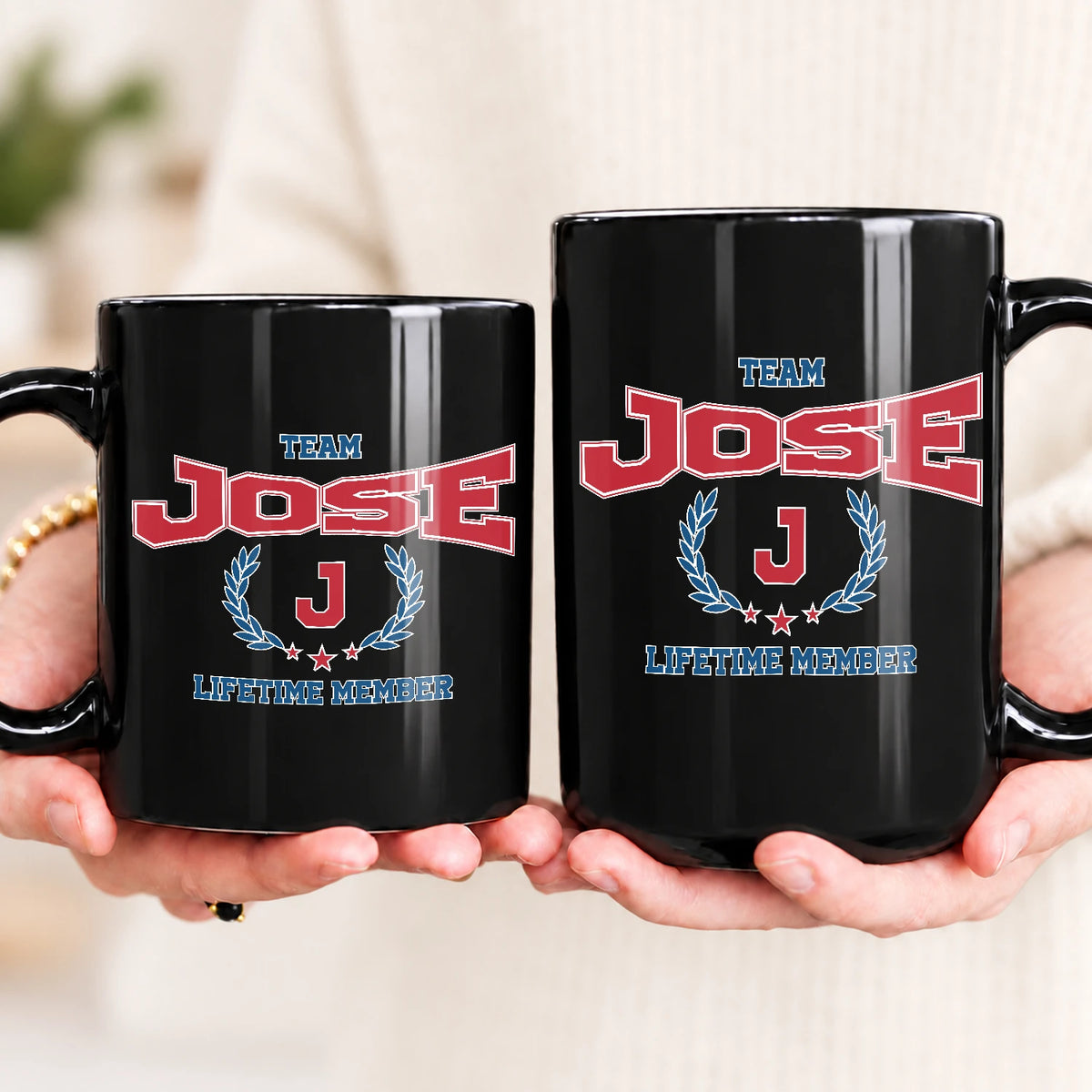 Team Your Name Lifetime Member Sporty Mug JOSE 13K1 MG09