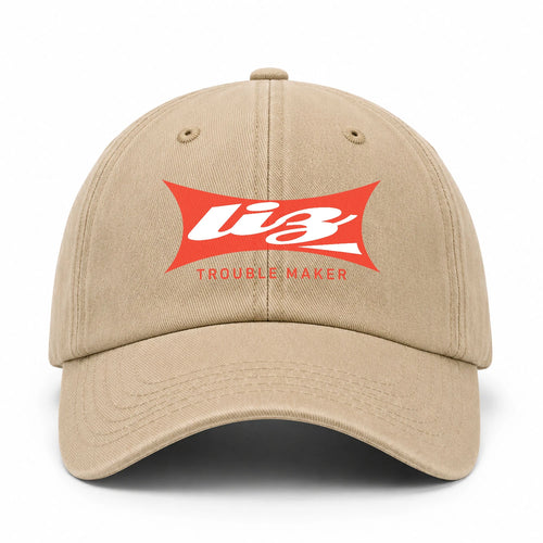 Trouble Maker Red Logo Washed Cap LIZ 13K1 C78PF