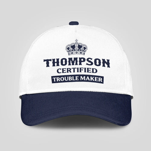 Certified Your Name Trouble Maker Washed Cap THOMPSON 13K1 C148PF