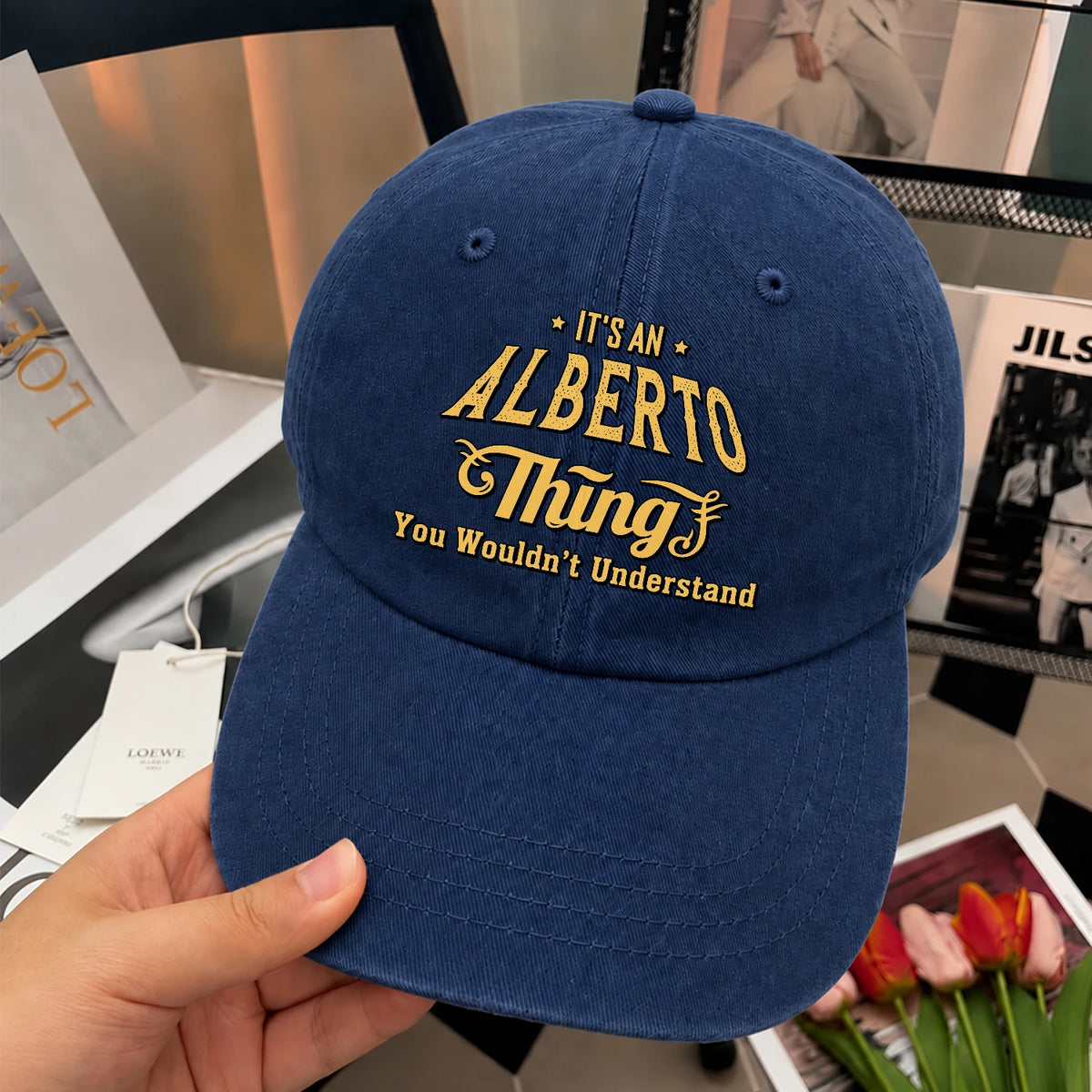 It's A Your Name Thing You Wouldn't Understand Washed Cap ALBERTO 13K1 C216PF