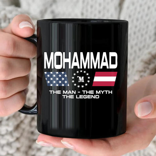 The Man The Myth The Legend Us Flag Mug MOHAMMAD 13K1 MG23