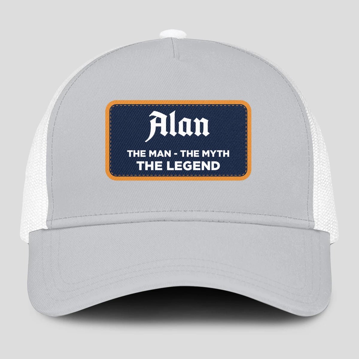 The Man The Myth The Legend Gray Mesh Cap ALAN 13K1 C204PF