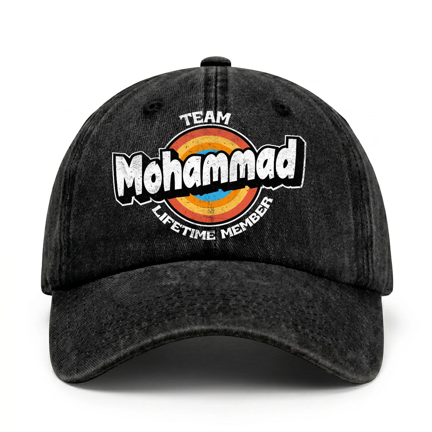Team Your Name Lifetime Member Logo Cap MOHAMMAD 13K1 C66PF