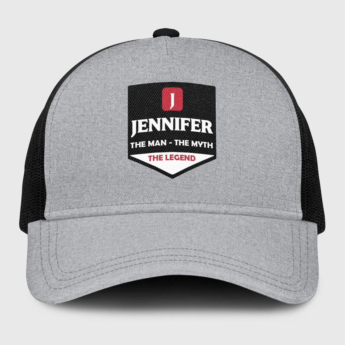The Man The Myth The Legend Gray Mesh Cap JENNIFER 13K1 C189PF