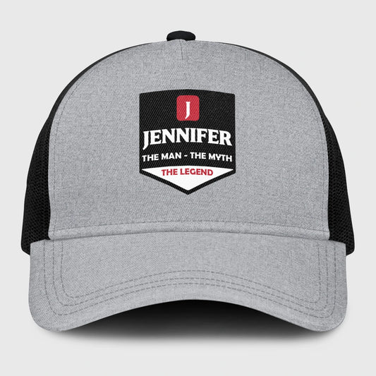 The Man The Myth The Legend Gray Mesh Cap JENNIFER 13K1 C189PF