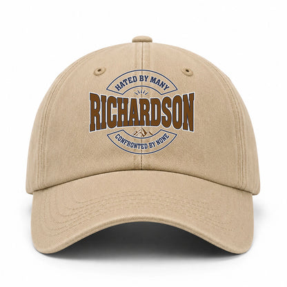 Hated By Many Confronted By None Washed Cap RICHARDSON 13K1 C36PF