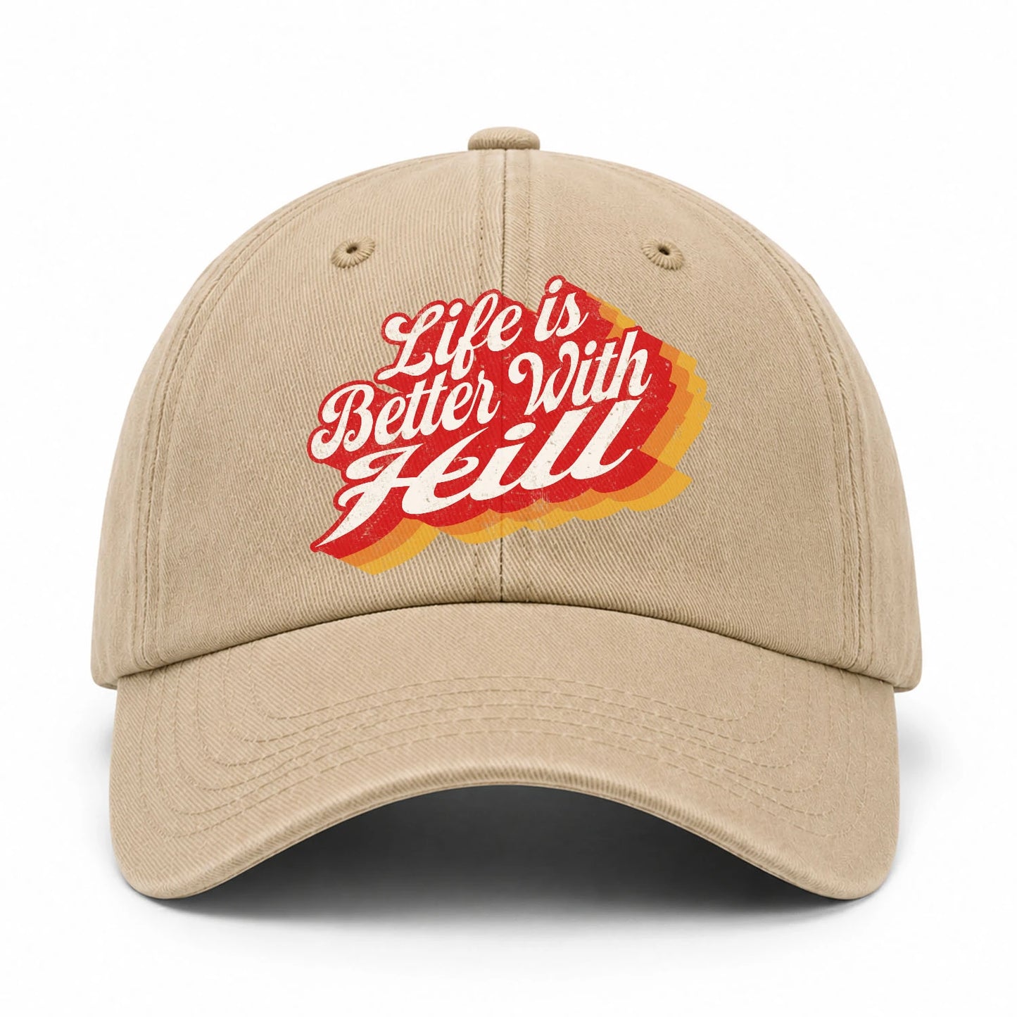 Life Is Better With Your Name Vintage Washed Cap HILL 13K1 C67PF