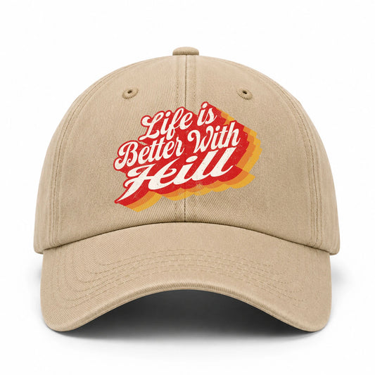 Life Is Better With Your Name Vintage Washed Cap HILL 13K1 C67PF
