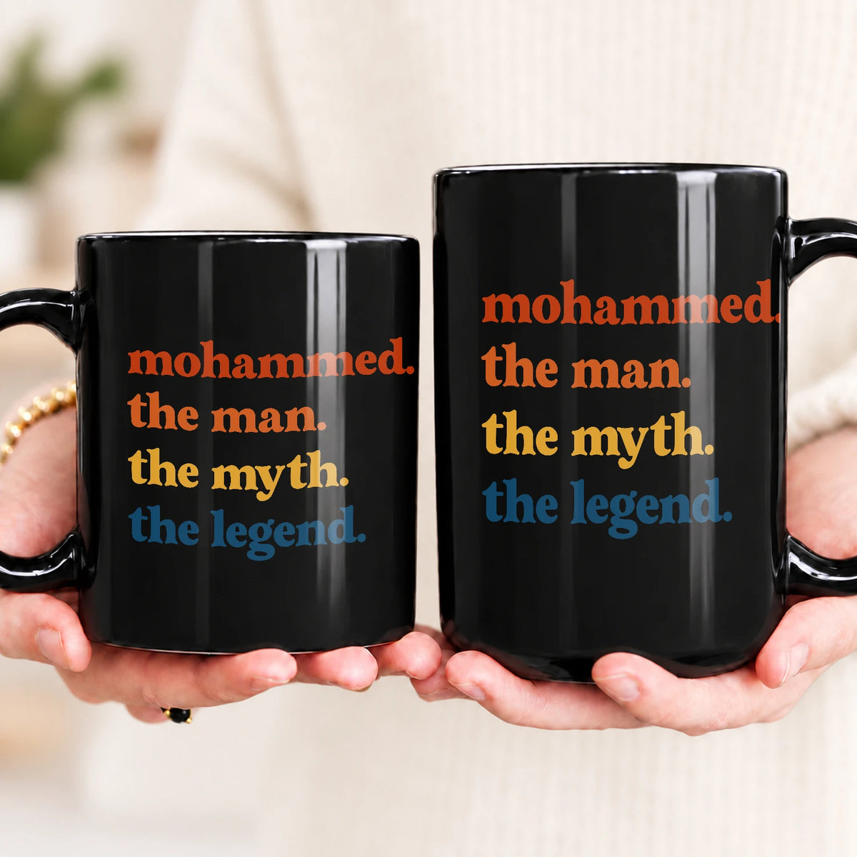 The Man The Myth The Legend Retro Mug MOHAMMED 13K1 MG06
