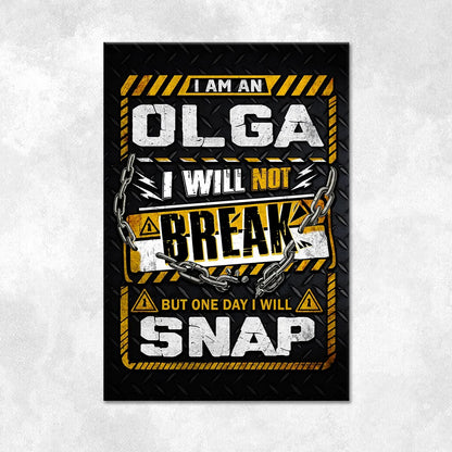 OLGA Motivational Rug – Black & Yellow Quote Carpet for Living Room 13K1-AR1
