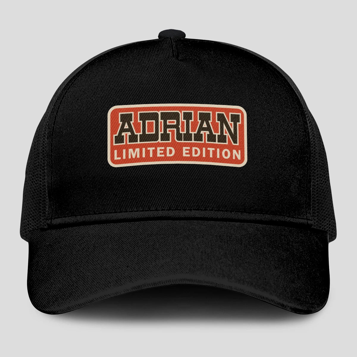 Limited Edition Red Logo Black Mesh Cap ADRIAN 13K1 C215PF