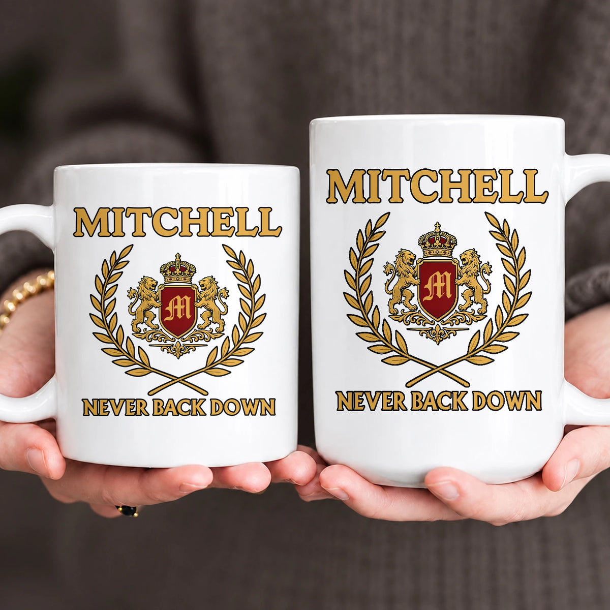 Never Back Down Royal Mug MITCHELL 13K1 MG22