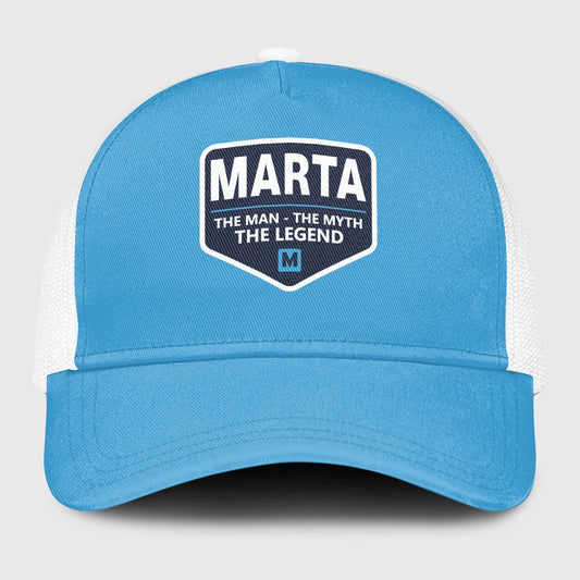 The Man The Myth The Legend Light Blue Mesh Cap MARTA 13K1 C190PF