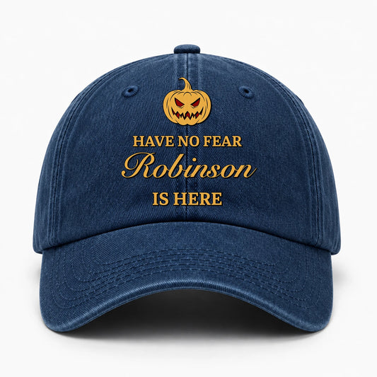 Have No Fear Your Name Is Here Jack O' Lantern Washed Cap ROBINSON 13K1 C165PF