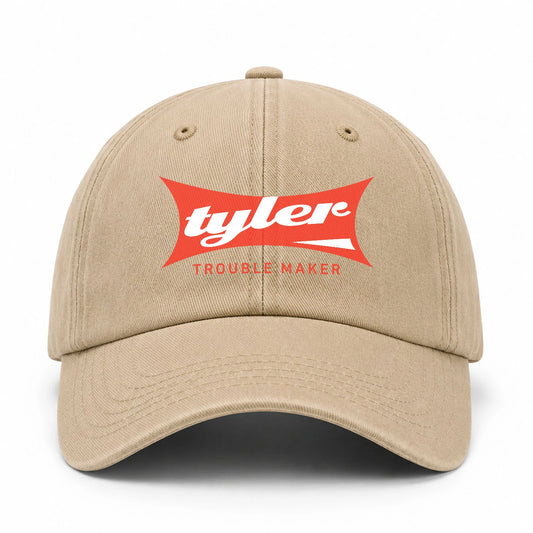 Trouble Maker Red Logo Washed Cap TYLER 13K1 C78PF