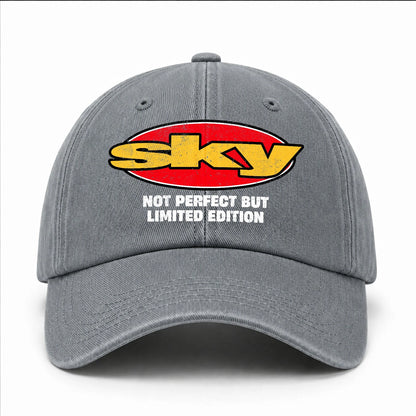 Your Name Not Perfect But Limited Edition Red Logo Washed Cap SKY 13K1 C84PF
