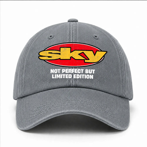Your Name Not Perfect But Limited Edition Red Logo Washed Cap SKY 13K1 C84PF