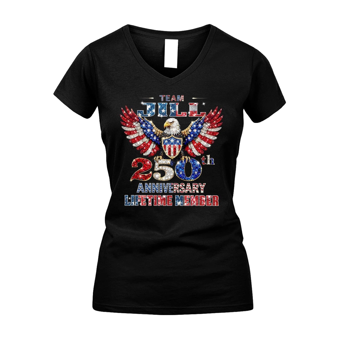 JILL 13K1-523 Personalized "Team...Lifetime Member" America 250 Design