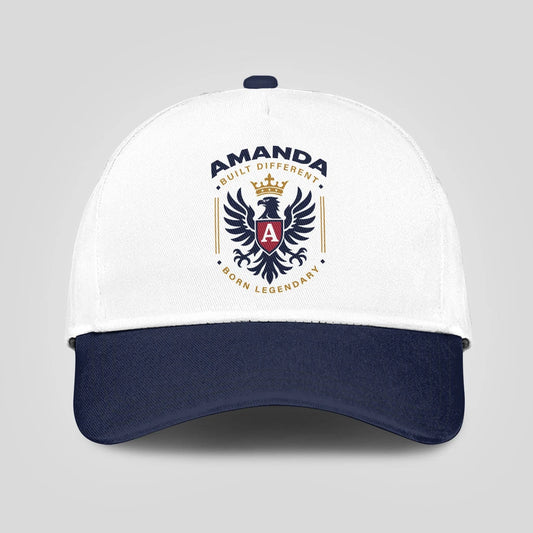 Built Different Born Legendary Elegant Blue And White Cap AMANDA 13K1 C76PF