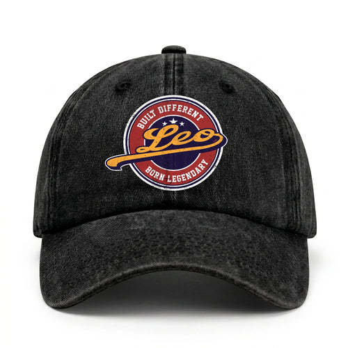 Built Different Born Legendary Logo Washed Cap LEO 13K1 C65PF