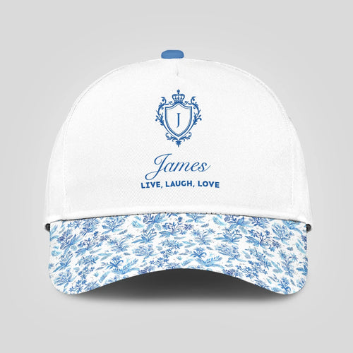Live Laugh Love Flowers Pattern Cap JAMES 13K1 C109PF