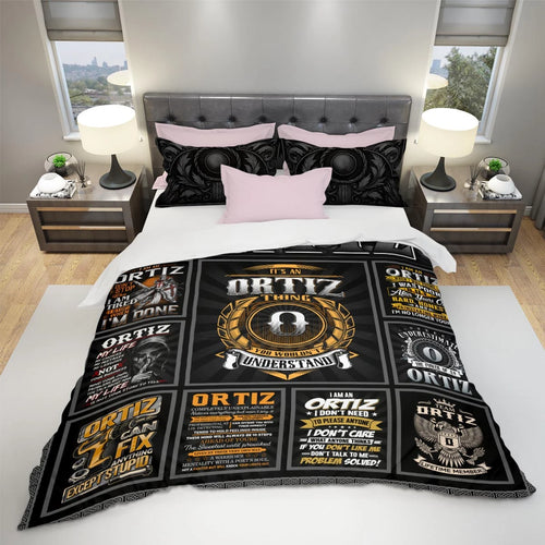 ORTIZ Limited Edition Personalized Bedding Set 13K1-BS2