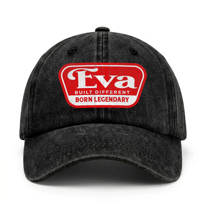 Built Different Born Legendary Red Logo Washed Cap EVA 13K1 C63PF