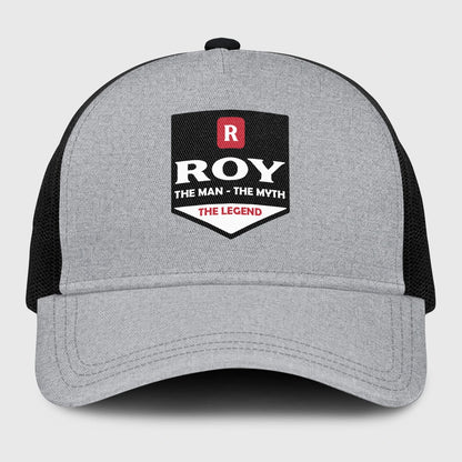 The Man The Myth The Legend Gray Mesh Cap ROY 13K1 C189PF