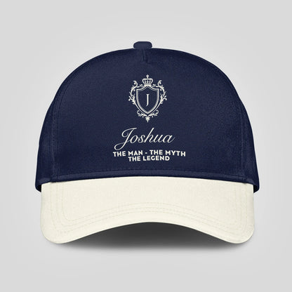 The Man The Myth The Legend Navy And Beige Cap JOSHUA 13K1 C145PF