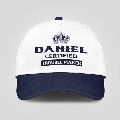 Certified Your Name Trouble Maker Washed Cap DANIEL 13K1 C148PF