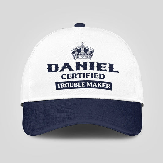 Certified Your Name Trouble Maker Washed Cap DANIEL 13K1 C148PF