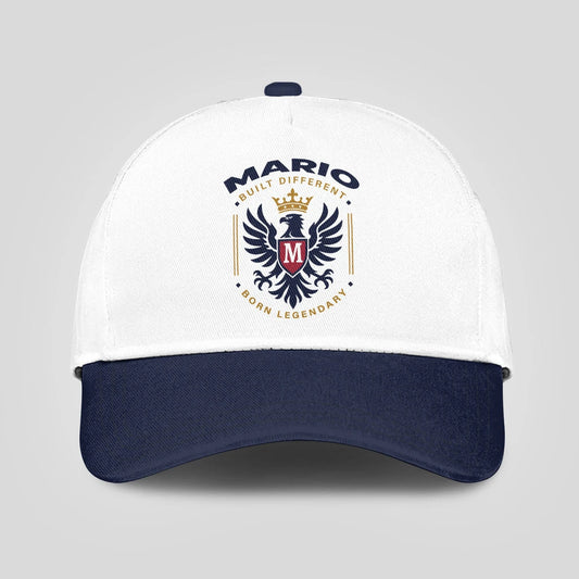 Built Different Born Legendary Elegant Blue And White Cap MARIO 13K1 C76PF
