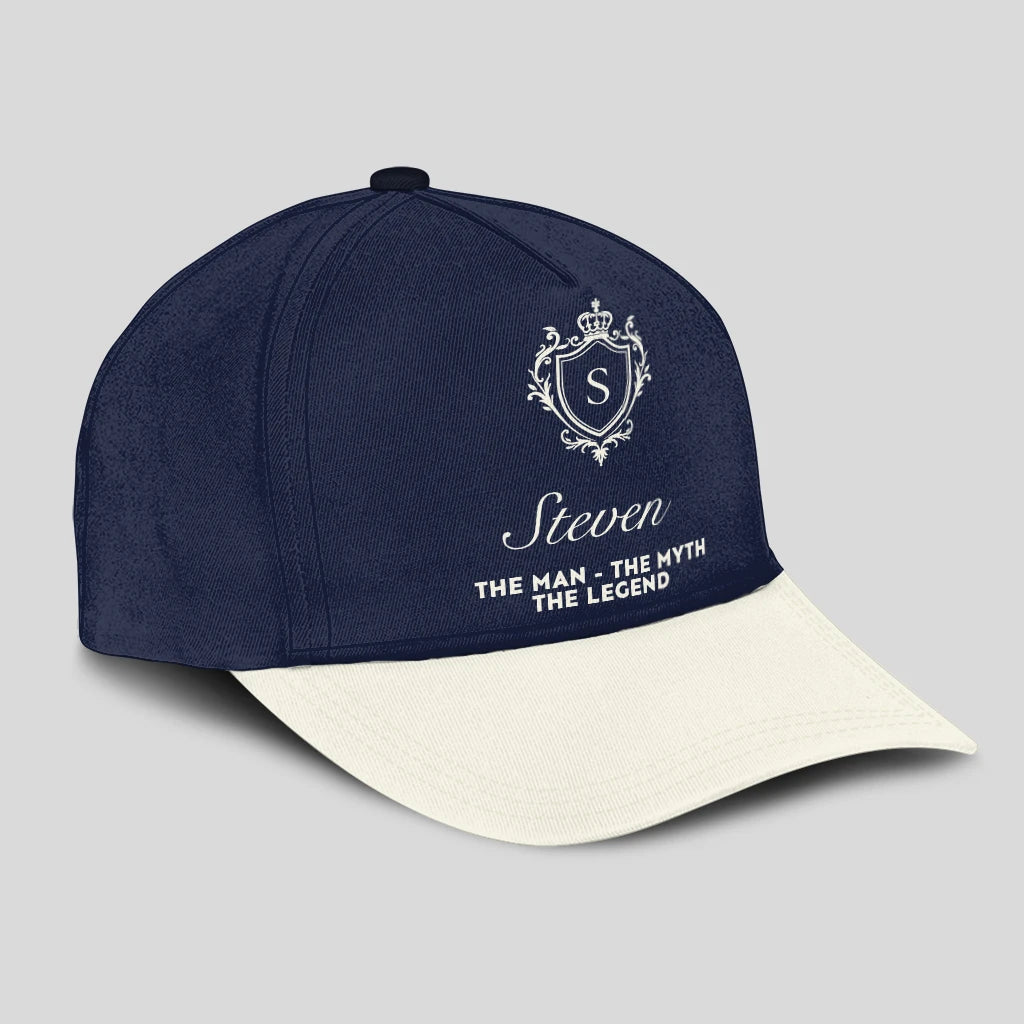 The Man The Myth The Legend Navy And Beige Cap STEVEN 13K1 C145PF
