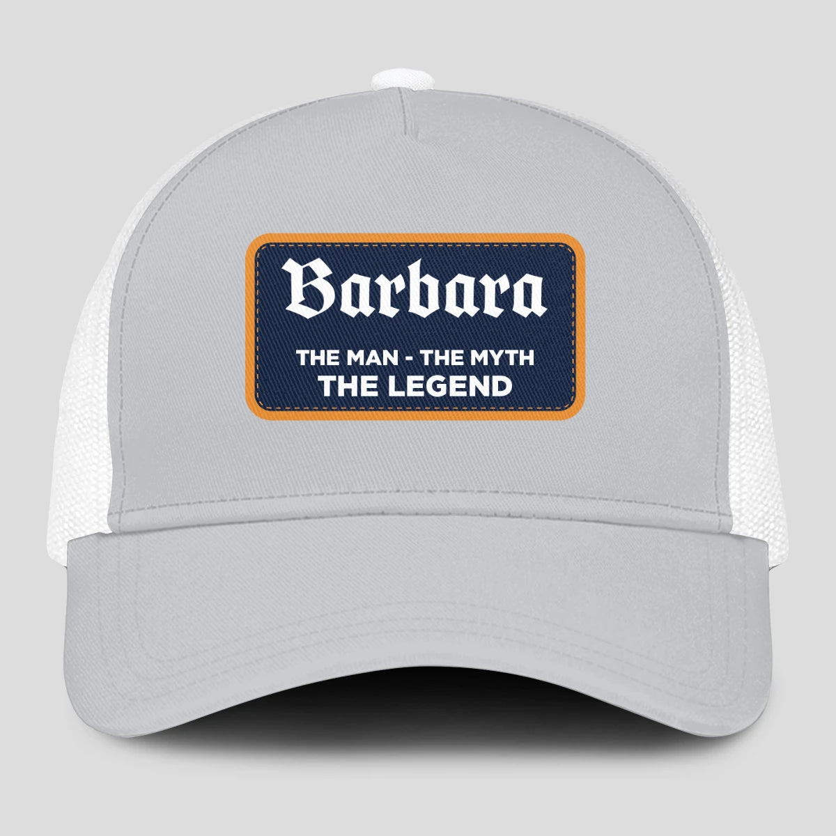 The Man The Myth The Legend Gray Mesh Cap BARBARA 13K1 C204PF