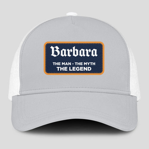 The Man The Myth The Legend Gray Mesh Cap BARBARA 13K1 C204PF