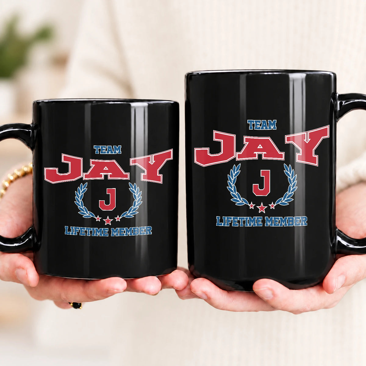 Team Your Name Lifetime Member Sporty Mug JAY 13K1 MG09