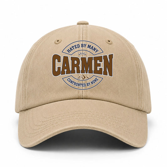 Hated By Many Confronted By None Washed Cap CARMEN 13K1 C36PF