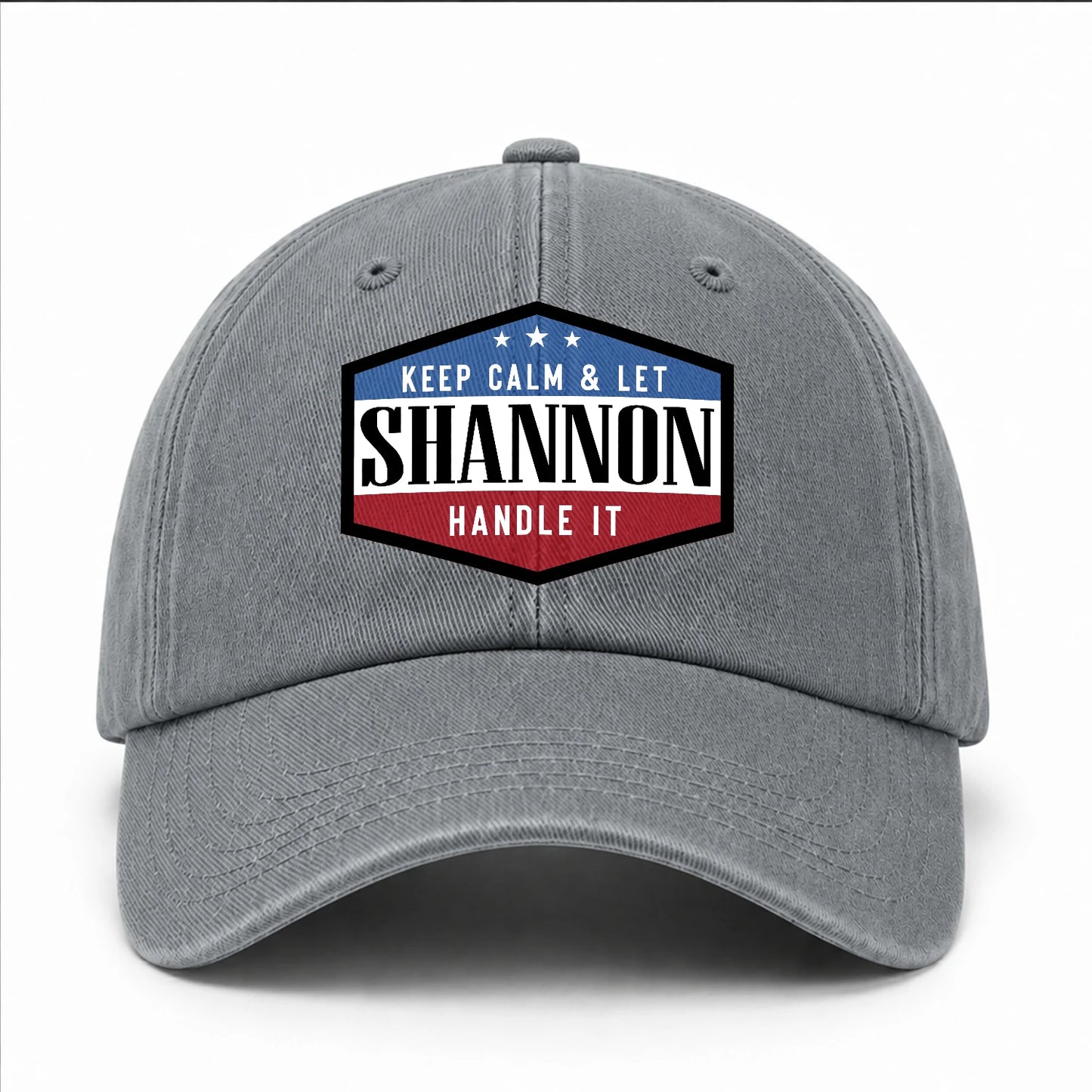 Keep Calm & Let Your Name Handle It Washed Cap SHANNON 13K1 C87PF
