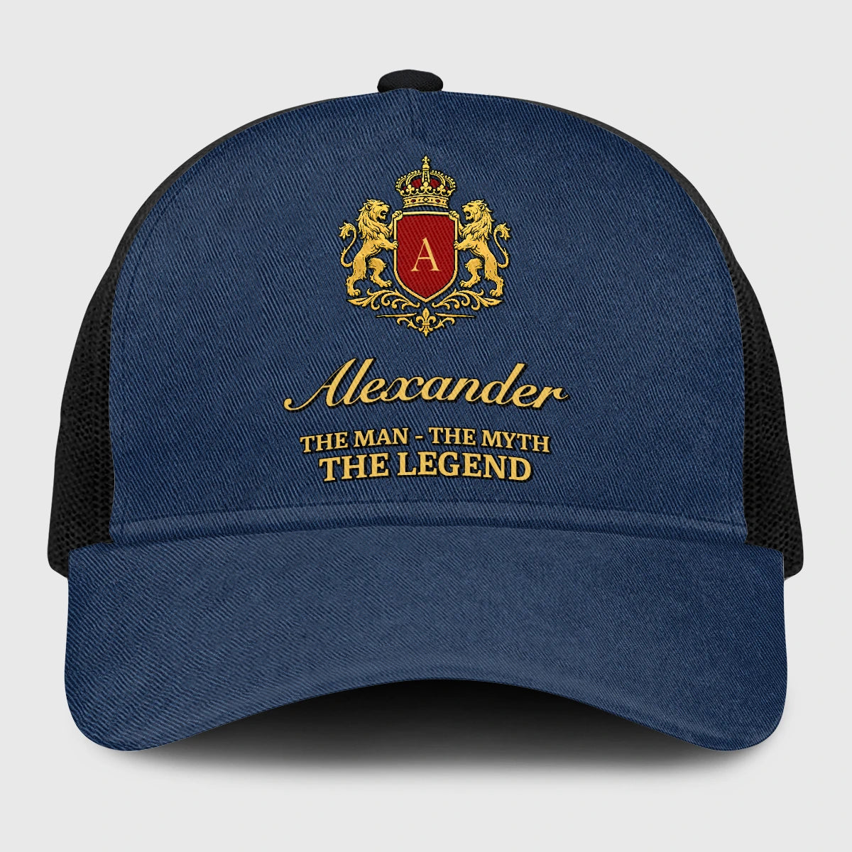 The Man The Myth The Legend Royal Blue Mesh Cap ALEXANDER 13K1 C187PF