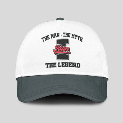 The Man The Myth The Legend Custom Initial Letter And Name Cap IVAN 13K1 C38PF