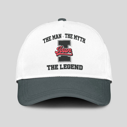 The Man The Myth The Legend Custom Initial Letter And Name Cap IVAN 13K1 C38PF