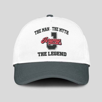 The Man The Myth The Legend Custom Initial Letter And Name Cap JEREMY 13K1 C38PF
