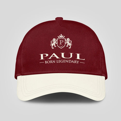 Born Legendary Burgundy And Beige Cap PAUL 13K1 C181PF