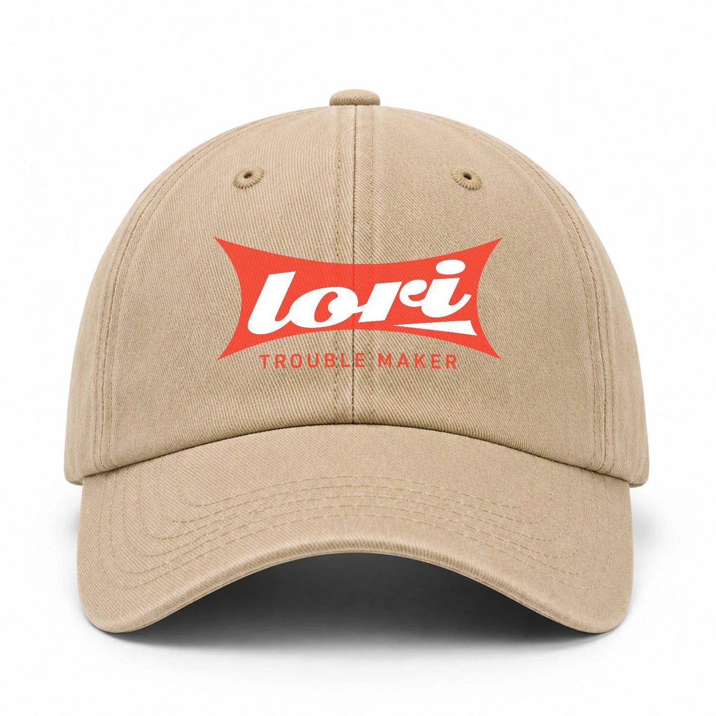 Trouble Maker Red Logo Washed Cap LORI 13K1 C78PF