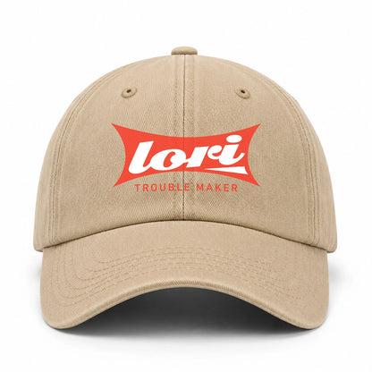 Trouble Maker Red Logo Washed Cap LORI 13K1 C78PF