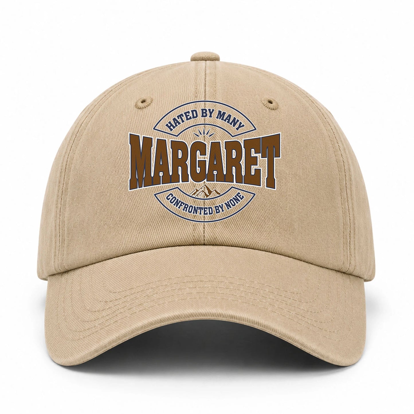Hated By Many Confronted By None Washed Cap MARGARET 13K1 C36PF