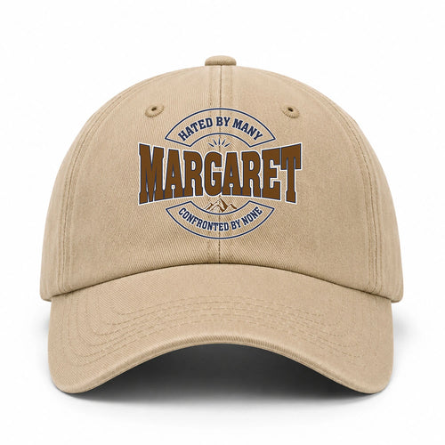 Hated By Many Confronted By None Washed Cap MARGARET 13K1 C36PF