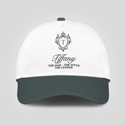The Man The Myth The Legend Elegant Gray And White Cap TIFFANY 13K1 C170PF